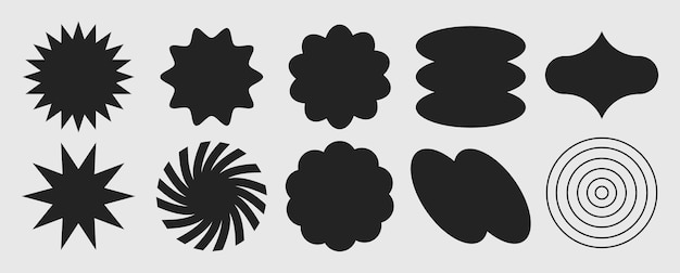 Vector abstract geometric shapes collection