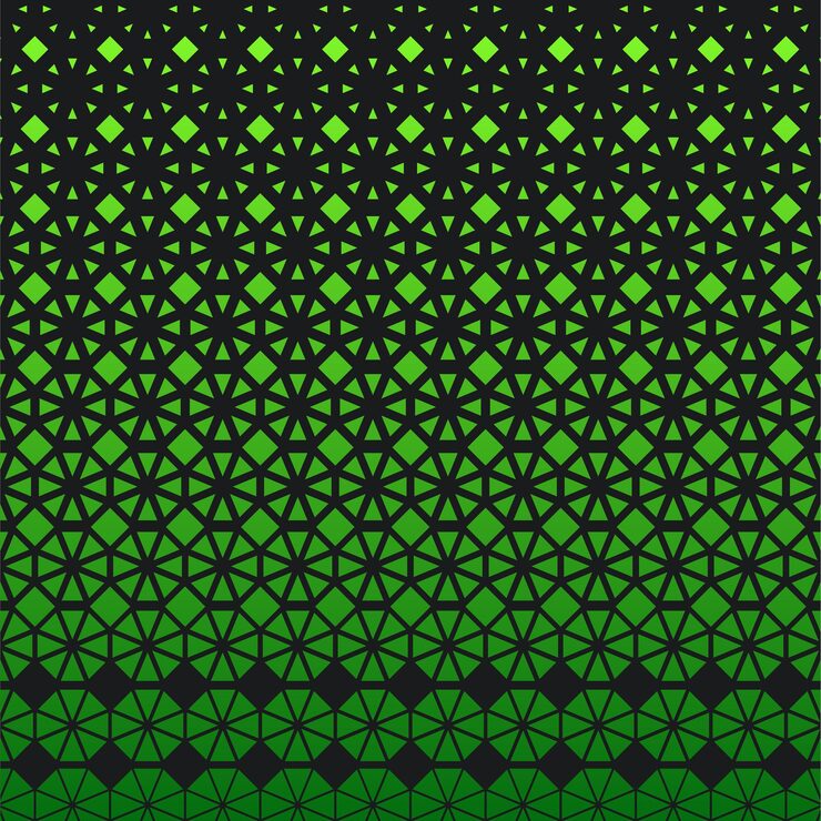 Abstract geometric triangle design halftone pattern