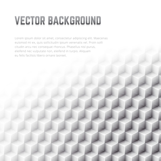 Vector abstract geometric vector background with 3d cubes