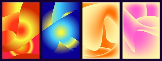 Vector abstract gradient background for background banner poster template design etc