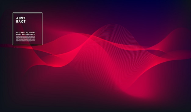 Vector abstract gradient lines background