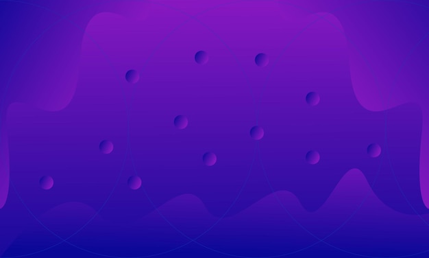 Vector abstract gradient wave and circle background