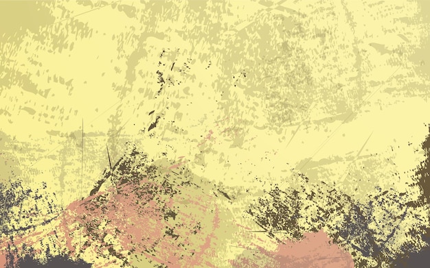 Vector abstract gruge texture paintbrush multicolor background