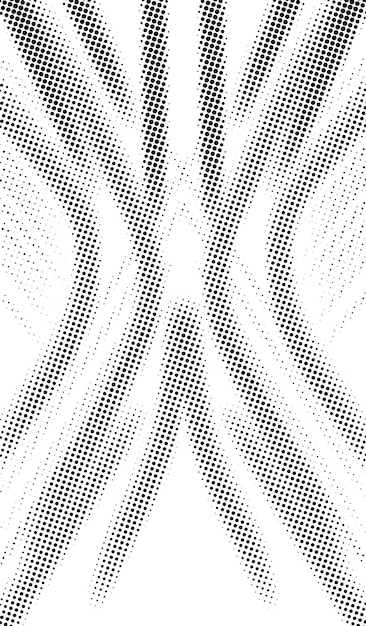 abstract halftone composition with converging lines