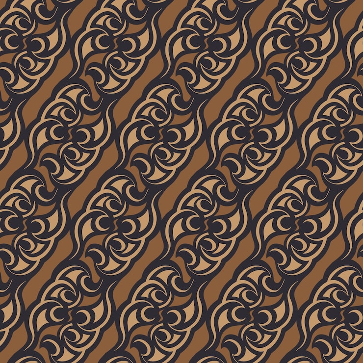 Abstract javanese batik seamless pattern vector