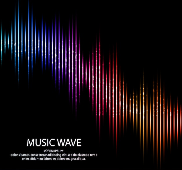 Vector abstract light futuristic background.