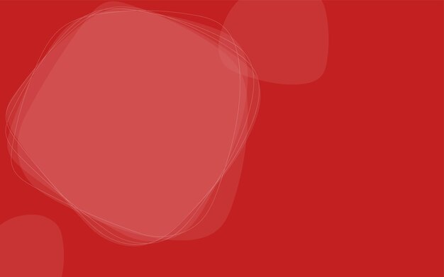 Vector abstract material with simple lines and shapes red background and copy space