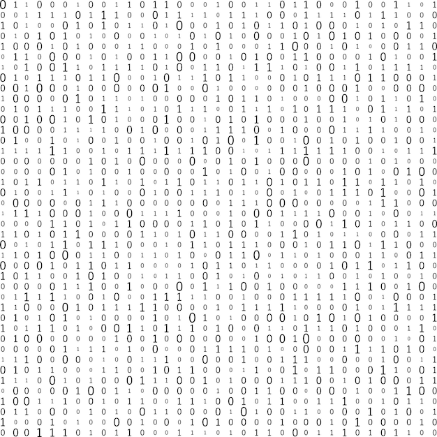 Vector abstract matrix background binary computer code coding hacker concept vector background illustration