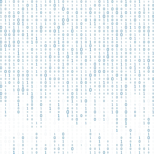 Vector abstract matrix background binary computer code coding hacker concept vector background illustration