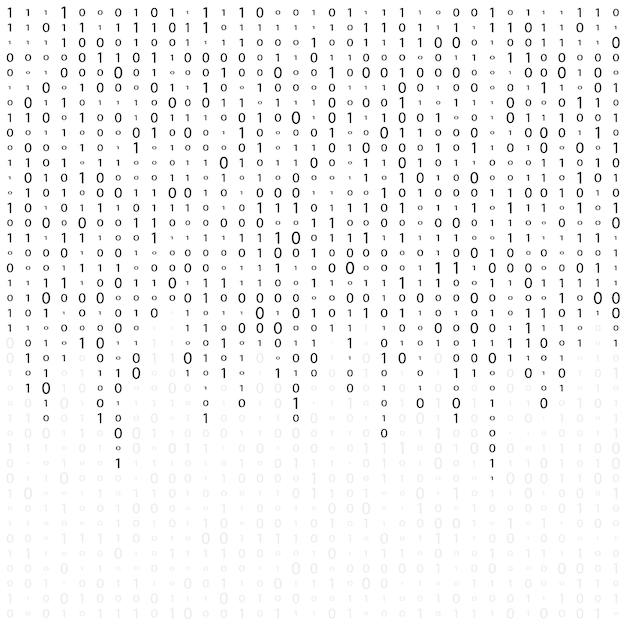 Vector abstract matrix background binary computer code coding hacker concept vector background illustration