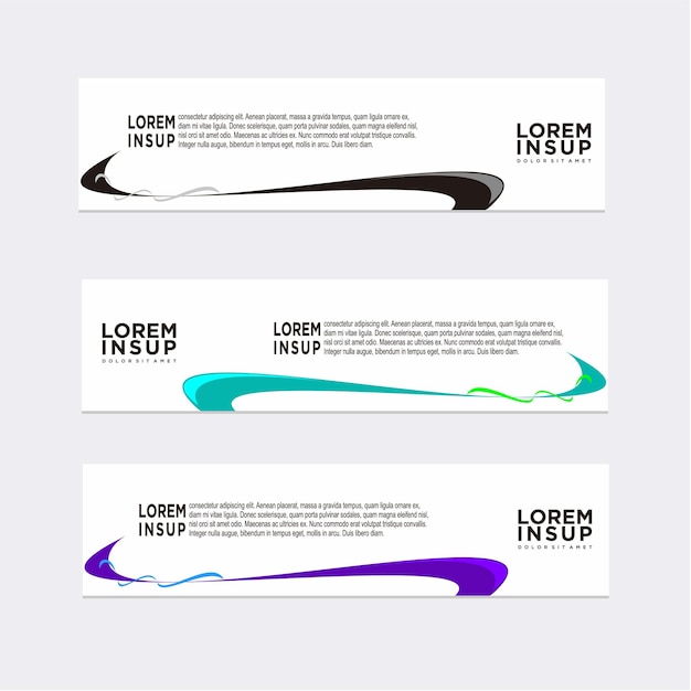 Vector abstract modern banner template design