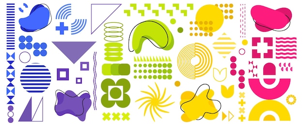 Vector abstract modern geometric graphic elements vector illustration