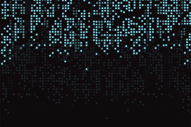 Vector abstract pixel rain background
