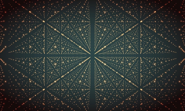 Vector abstract polygonal mesh futuristic background digital technology style vector