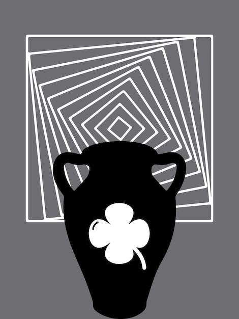 Vector abstract poster modern art wall decoration