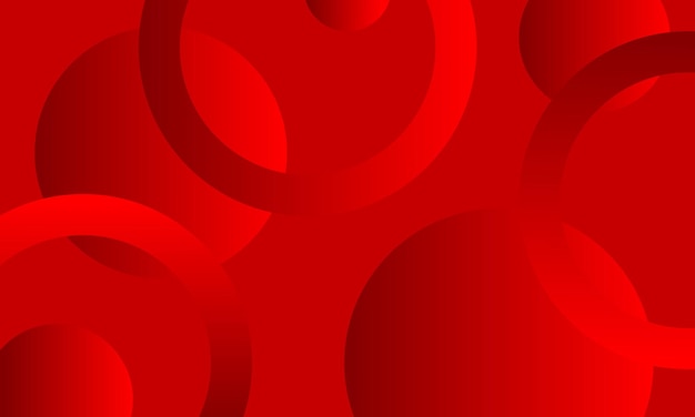 Vector abstract red circles background
