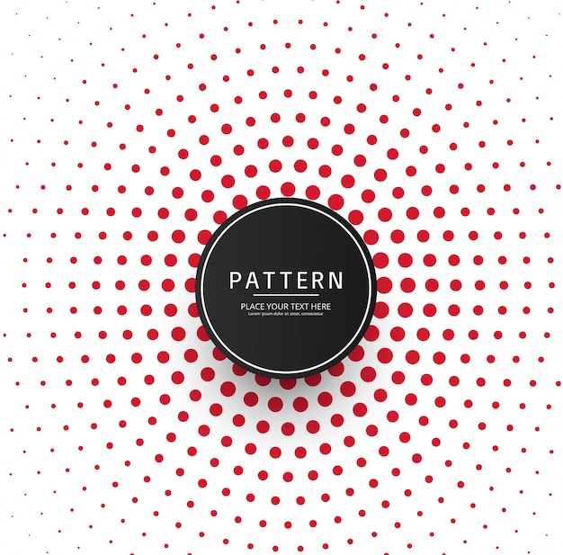 Vector abstract red dots pattern background