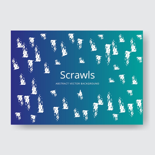 Vector abstract scribbles background