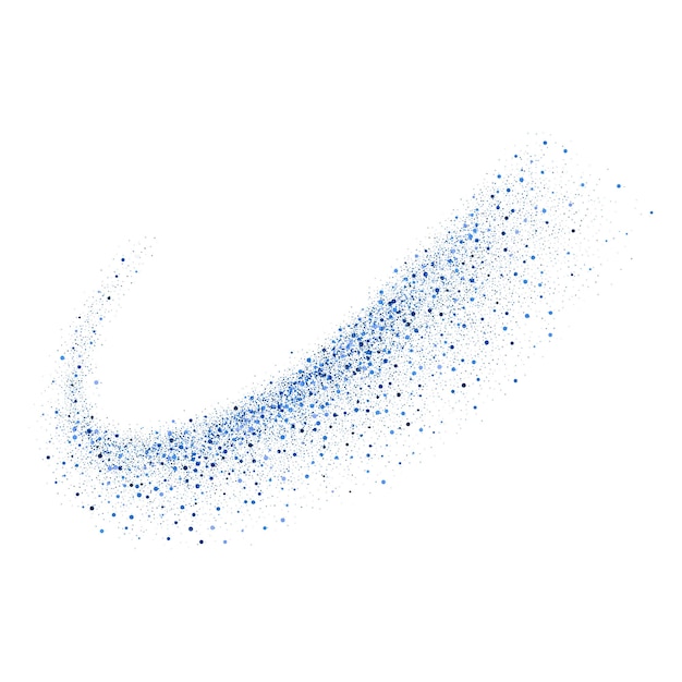 Vector abstract shiny blue glitter design element