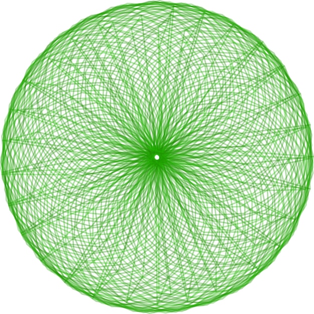 Vector abstract spirograph element