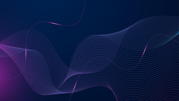 Vector abstract tech background futuristic technology interface with arrows lines waves speed lights motion data concept science element cyberspace shapes and connection lines