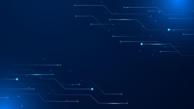 Vector abstract tech background futuristic technology interface with arrows lines waves speed lights motion data concept science element cyberspace shapes and connection lines