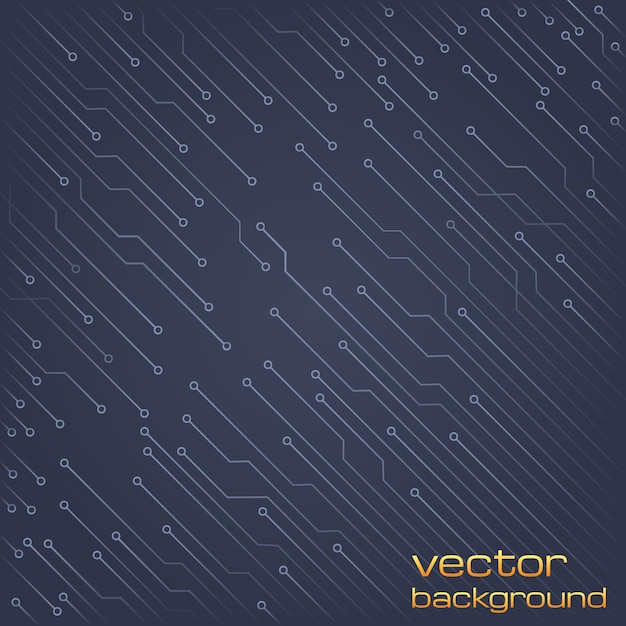 Vector abstract technological background with elements of the microchip. circuit board background texture. vector illustration.