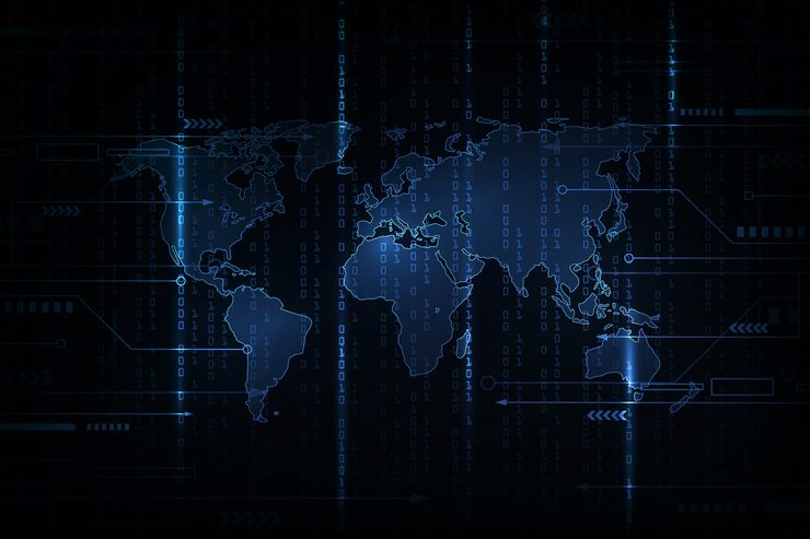 Abstract Technology Background . Hacker concept ,Programming Coding, Binary Computer Code.Matrix Background Style.