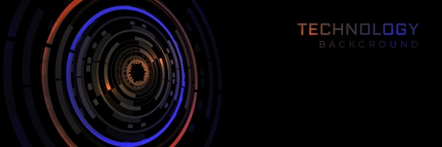 Vector abstract technology background hitech communication