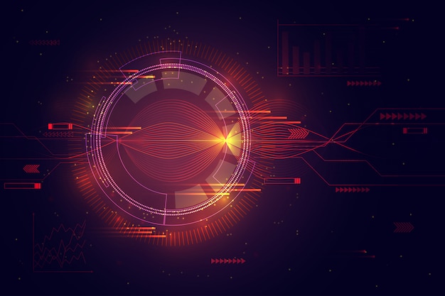 Vector abstract technology background. 