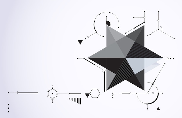 Vector abstract technology motion shape