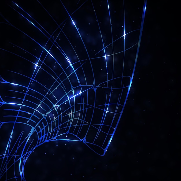 Vector abstract technology technical drawing shiny space background