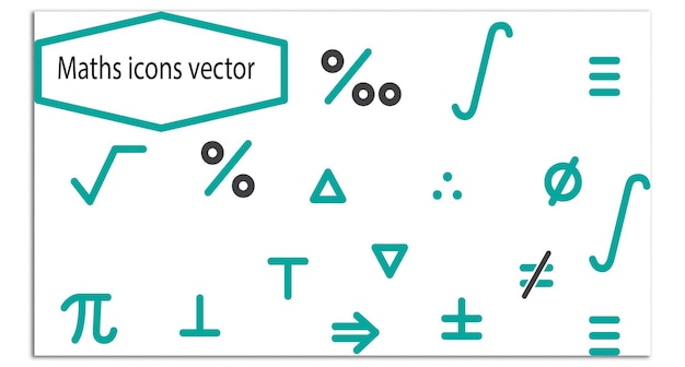 Vector abstract vector set design