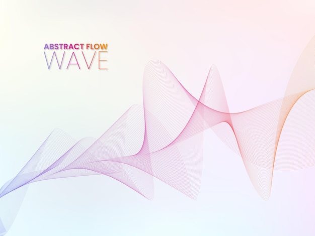 Vector abstract wave element for design digital frequency track equalizer colorful gradient wave