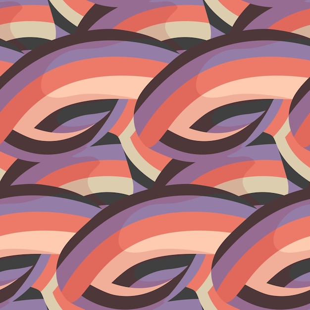 Vector abstract wave vector seamless pattern