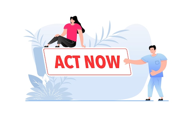 Vector act now button with cursor pointer click vector web button