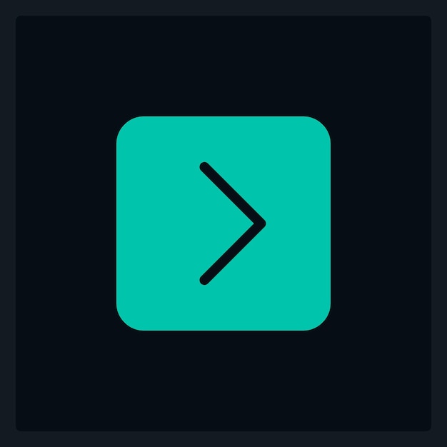 Vector active forward pointer ui element template