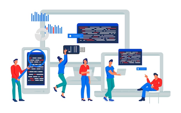 Vector adaptive software development and programming programmers testing and developing cross platform