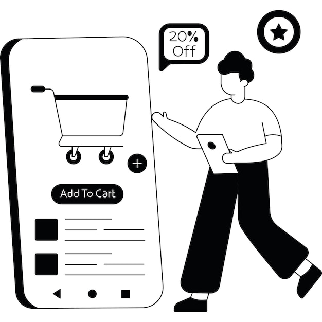 Vector add to cart which can easily edit and modify