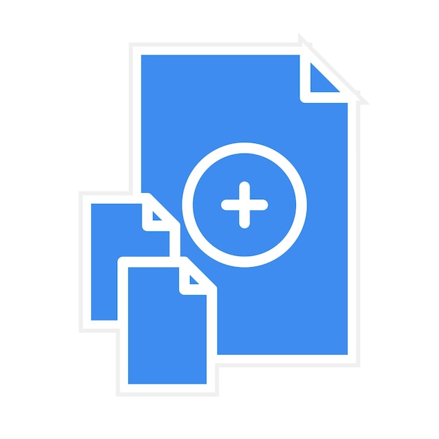 Vector add file icon vector image can be used for documents and files