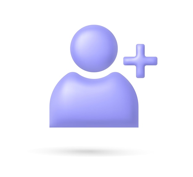 Vector add user ui design add user from the group chat or app vector illustrationvector in 3d style