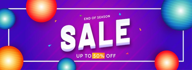 Vector advertising sale banner 