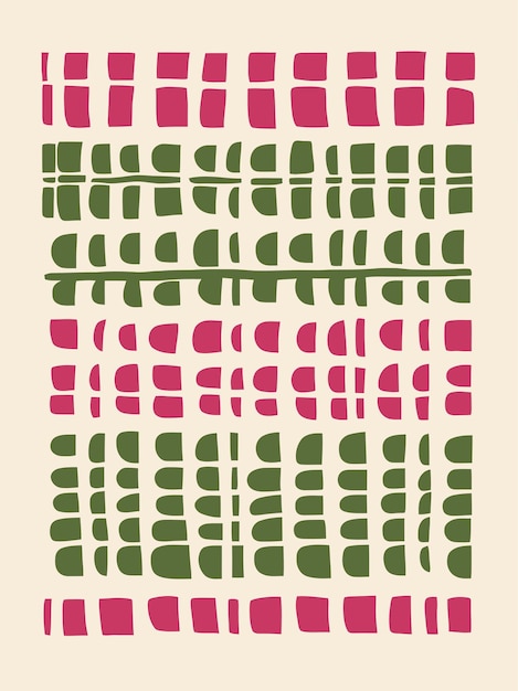 Vector aesthetic retro fabric pattern