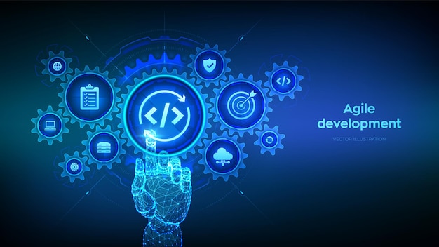 Vector agile development and optimisation concept software engineering software development practices