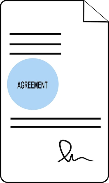 Vector agreement illustration vector for your design