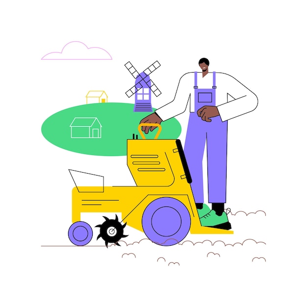 Vector agronomy abstract concept vector illustration