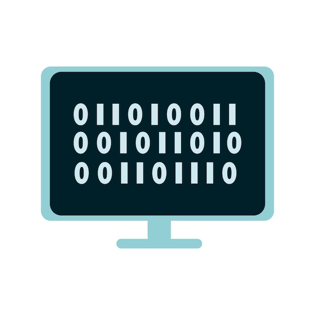 Vector ai computer laptop showing ai technology and computing power