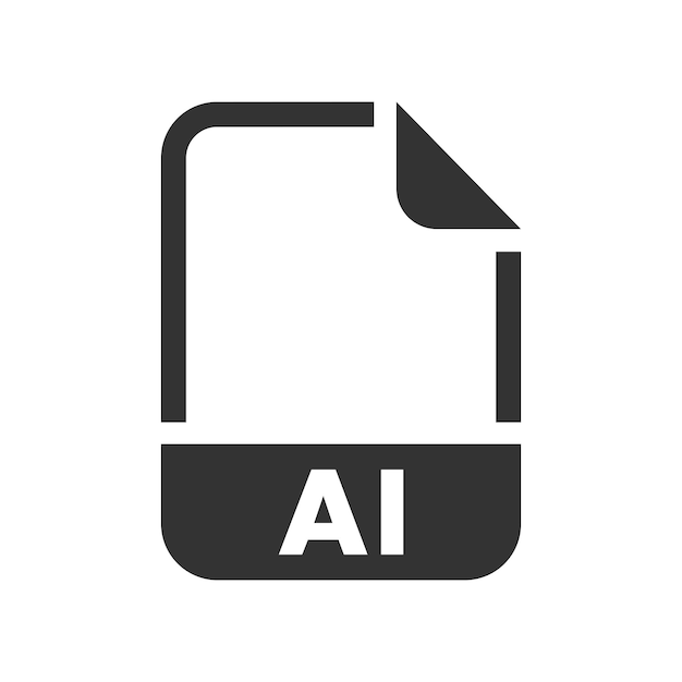 Vector ai file format icon