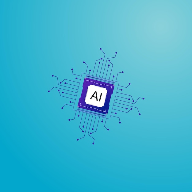 Vector ai microchip concept
