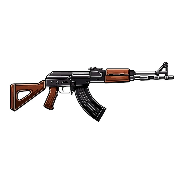 Vector ak gun